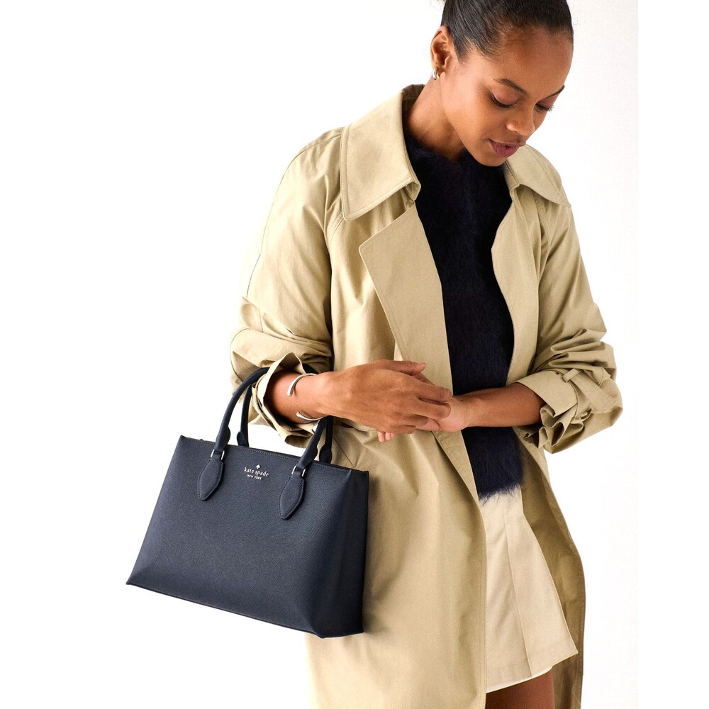 New Kate Spade Rae Medium Satchel Saffiano Blazer Blue - Picture 2 of 6